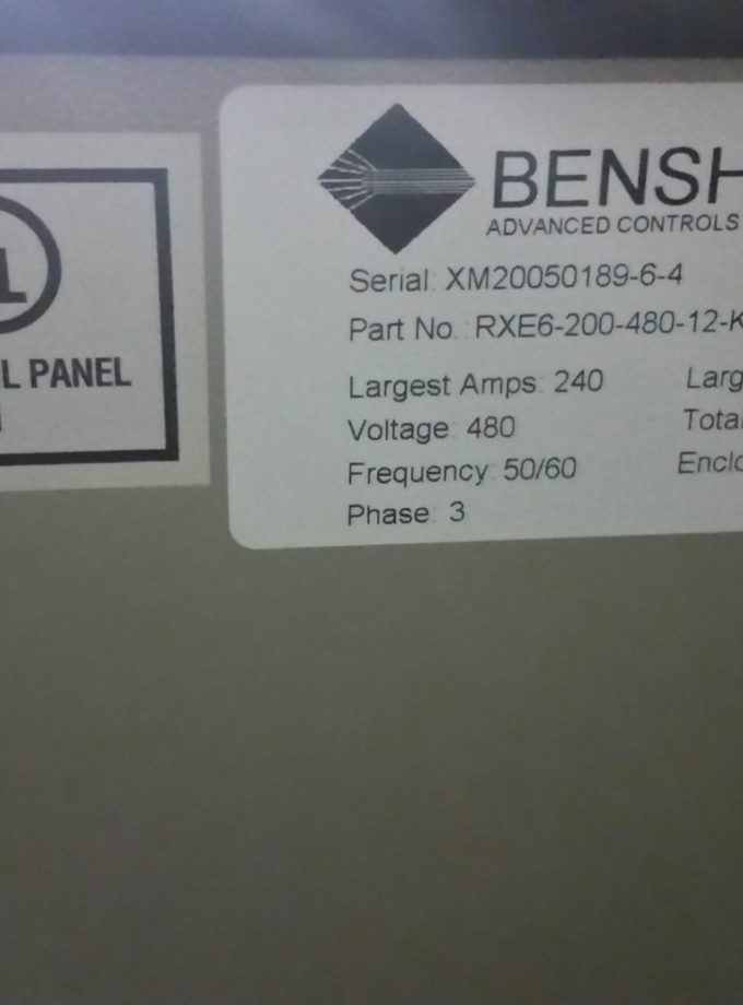 200 HP BENSHAW SOFT START