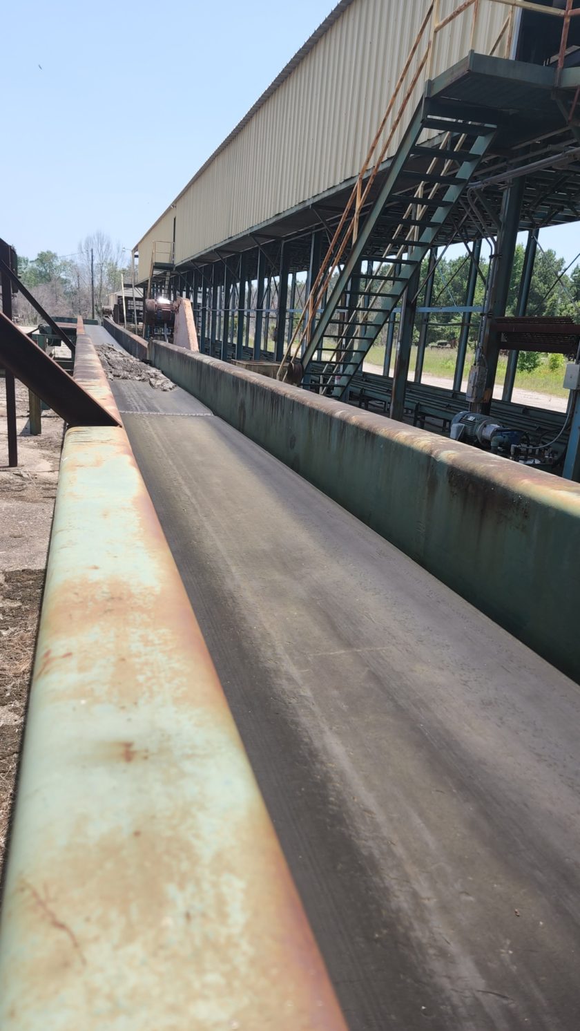 Flat Belt Conveyor 56' long x 24" Wide with electric drive